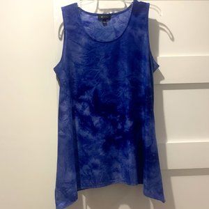 AB Studio XL Blue Sleeveless Women's Blouse